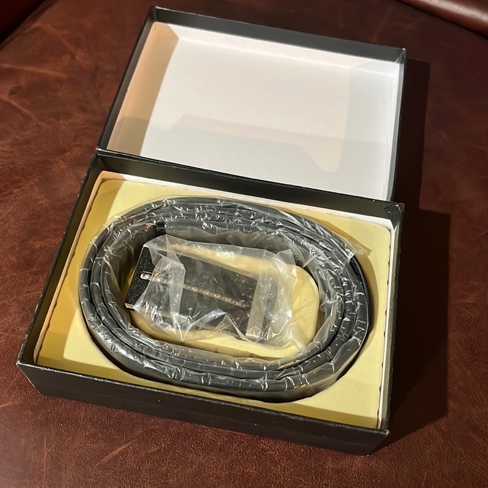 Men’s Benkii Black Leather Belt
